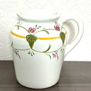 Vintage Casa Fina Hand Painted Ceramic Pitcher Portugal